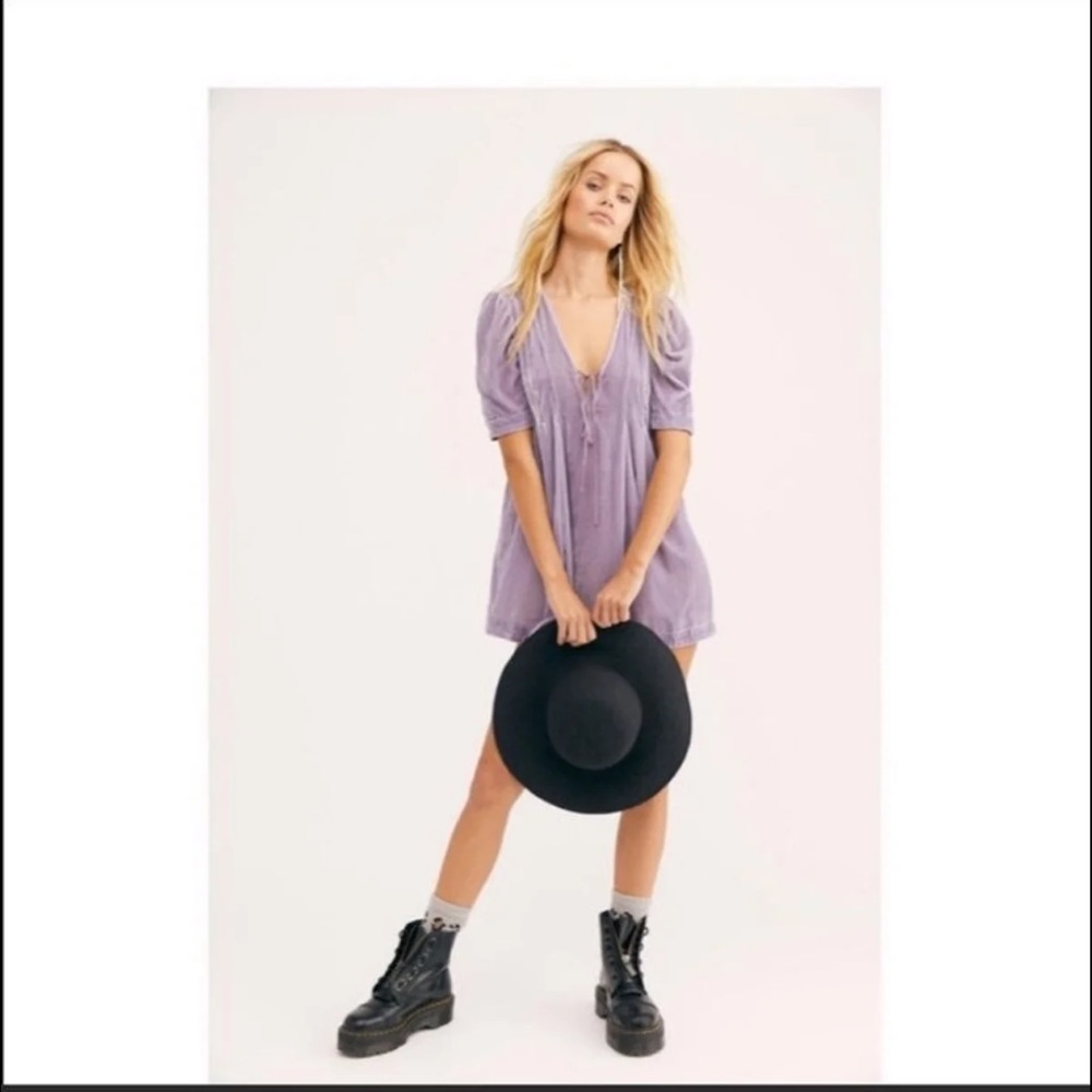 Free People velvet tunic mini dress - Picture 2 of 15